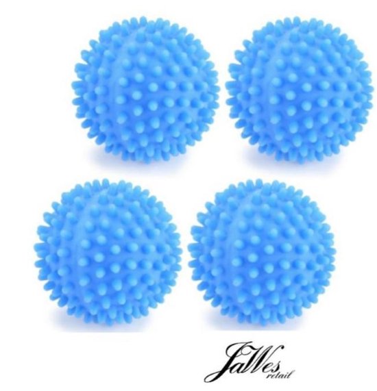 Mâchoires - Boules de lavage - 4 pièces - Blauw - Boule de lavage - Boule  de lavage 