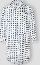 Moscow Lange Blouse - All Over Print Wit/Blauw - Maat 128