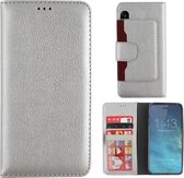 Wallet Case voor Apple iPhone X/Xs - BookCase Zilver