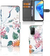 Telefoonhoesje Xiaomi Mi 10T Pro | Mi 10T Wallet Bookcase Bird Flowers