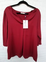 Only Carmakoma Carlav Top Bordeauxrood Maat 42/44