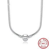Fler™ Halsketting Zilver | Zilveren Halsketting | past op Pandora | Valentijnsdag cadeau | Pandora compatible |engte 45 cm