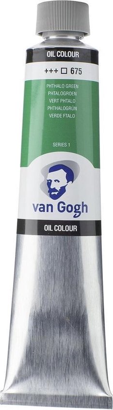 Tube de peinture à l'huile Van Gogh 200mL 675 Vert phtal