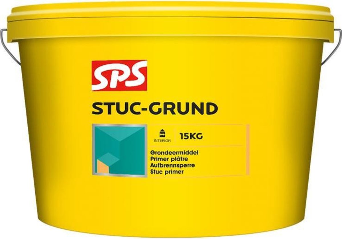 SPS Stuc-Grund | 5 KG | Diep Impregnerend | Voorstrijkmiddel | Grondeermiddel | Voor Bijna Alle Ondergronden | Voorstrijk - Sps