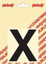 Pickup plakletter Helvetica 80 mm - zwart X