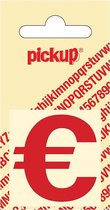 Pickup plakletter Helvetica 40 mm - rood euro