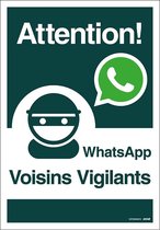 Pickup bord panneau 23x33 cm Combi - WhatsApp Voisins Vigilants