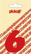 Pickup plakcijfer CooperBlack 60 mm - rood 6
