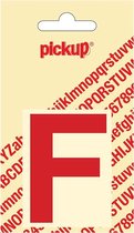 Pickup plakletter Helvetica 60 mm - rood F