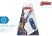 Marvel Avengers zaklamp + horloge SET