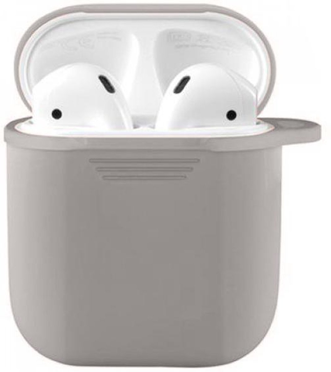 AirPods 2 Hoesje - AirPods 2 Cover - AirPods 2 Case - AirPods 2 Softcase - AirPods 2 Bescherming - AirPods Case - Siliconen - Geschikt voor AirPods 2 - Grijs