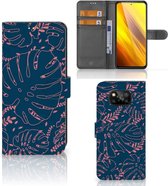 Smartphone Hoesje Xiaomi Poco X3 | Poco X3 Pro Bookcase Palm Leaves