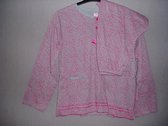 Dames pyjama Fine woman katoen met polyester panterprint roze L