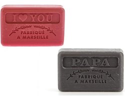 Savon de Marseille Zeepbar Set van 2 - Voor Vaderdag - Valentijn Voor Hem - Mannencadeau