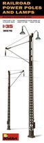 Miniart - Railroad Power Poles & Lamps (Min35570)