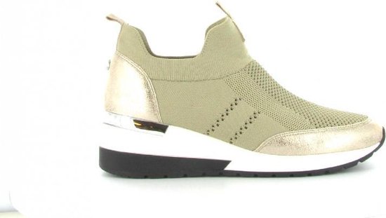 La Strada knitted sneaker on wedge 37 sand | bol.com