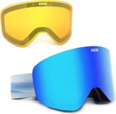 VAIN Azure Slopester Skibril Pack - Anti-condens - Blauwe + Extra Lens