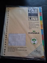 12 Durable tabbladen van polypropyleen