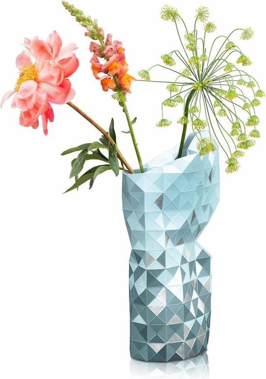 Tiny Miracles Duurzame Design Vaas Paper Vase Cover Grey Gradient