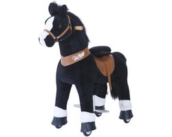 PonyCycle Zwart met witte bles, Klein - U326