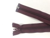 YKK rits, Deelbaar spiraal rits 45 cm donker rood Rome