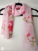 Dames sjaal Janne roze