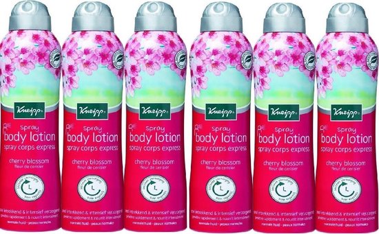 6x Kneipp Body Lotion Spray Cherry Blossom 200 ml | bol.com