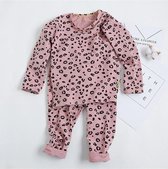 Leopard Pyjama set Roze Baby NEW!