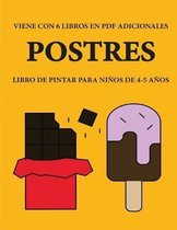 Libro de pintar para ninos de 4-5 anos. (Postres)