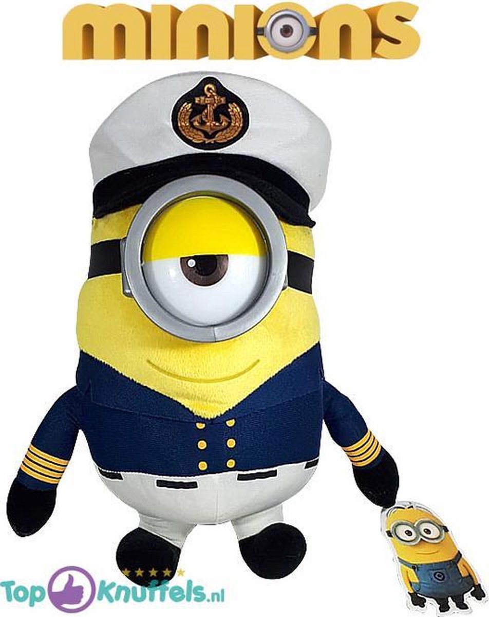 Minions Pluche Knuffel Kapitein (Geel) 30 cm Despicable Me | Minion Speelgoed
