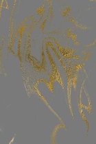 Rainbow and Gold Marble Composition Notebook - Small Unruled Notebook - 6x9 Blank Notebook (Softcover Journal / Notebook / Sketchbook / Diary)