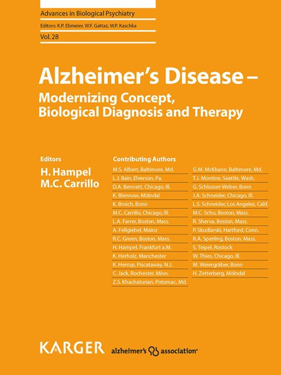 Alzheimer's Disease - Modernizing Concept, Biological Diagno ... - cover