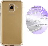 BackCover Layer TPU + PC - Telefoonhoesje - Hoesje voor Samsung A8 Plus - Goud