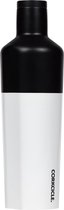 Corkcicle Canteen 475ml 16oz - Color Block Modern Black Roestvrijstaal Thermosfles 3wandig