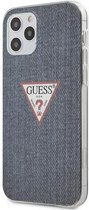 Guess Denim Hard Case Apple iPhone 12 Pro Max (6.7") Donkerblauw