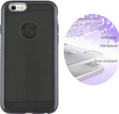 BackCover Layer TPU + PC - Telefoonhoesje - Hoesje voor Apple iPhone 8 Plus/7 Plus - Zwart