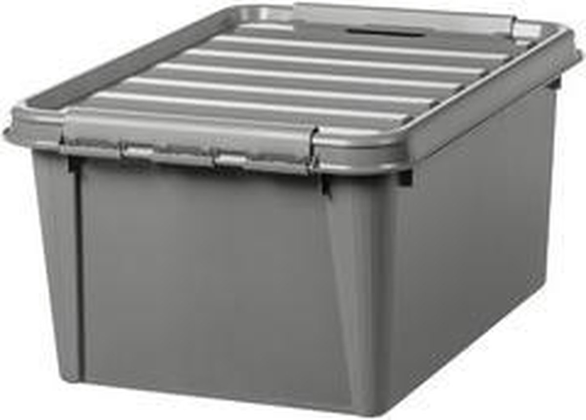 Smartstore Opbergbox Recycled 70 Liter Polypropyleen Taupe