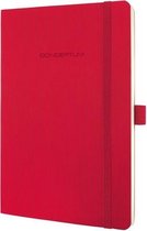 Sigel SI-CO324 Notitieboek Conceptum Pure Softcover A5 Rood Geruit