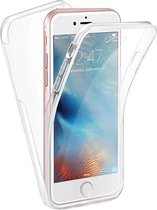 iPhone SE 2016 Hoesje 360 en iPhone 5S Hoesje en Screenprotector in 1 - iPhone 5 Case 360 graden Transparant