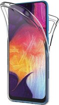Samsung A50 Hoesje 360 en Screenprotector in 1 - Samsung Galaxy A50 Case 360 graden Transparant