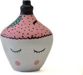 Floz - spaarpot - baby meisje - aardewerk - duurzaam kraamcadeau - fairtrade