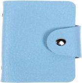 Pasjeshouder - creditcardhouder - mapje voor pasjes - bankpashouder - visitekaartjes houder - card holder wallet - card protector - mannen en vrouwen - 24 pasjes - Lichtblauw