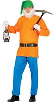 FIESTAS GUIRCA, S.L. - Oranje dwerg kostuum voor volwassenen - Medium