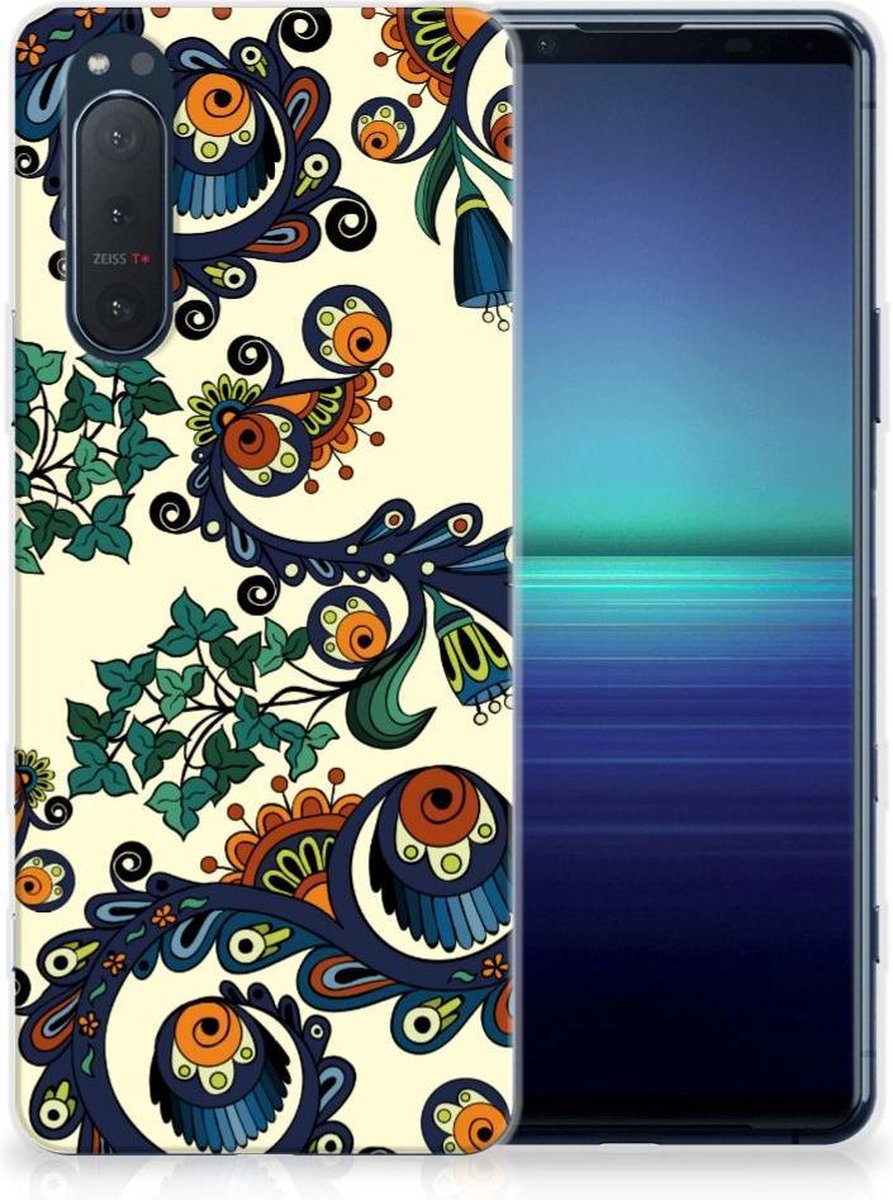 Siliconen Hoesje Sony Xperia 5II Barok Flower