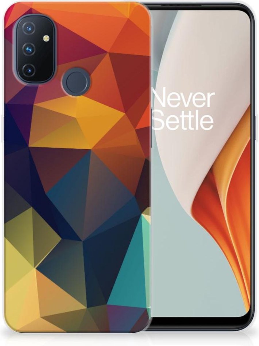 OnePlus Nord N100 TPU Hoesje Polygon Color
