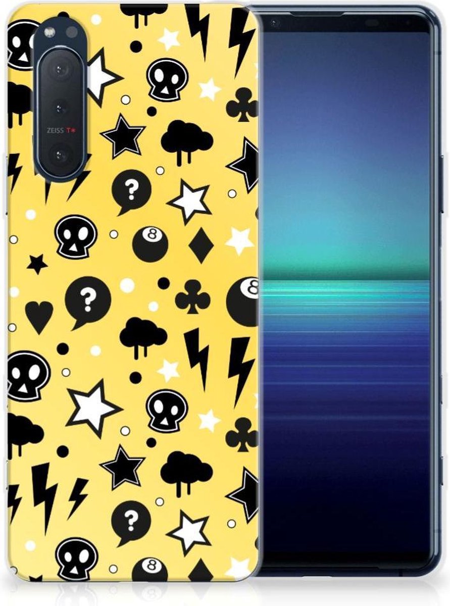 Silicone Back Case Sony Xperia 5II Punk Geel