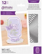 Gemini - Elements Nesting snijmal - Stitched Fancy Rectangle