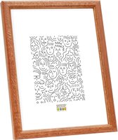 Deknudt Frames fotolijst S236H2 - bruin hout -  voor foto: A4 (21x29,7 cm)