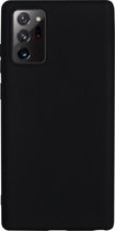 BMAX Siliconen hard case hoesje voor Samsung Galaxy Note 20 / Hard cover / Beschermhoesje / Telefoonhoesje / Hard case / Telefoonbescherming - Zwart