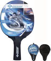 Donic Schildkröt tafeltennisbat Sensation 700 met blauwe Donic hoes/cover